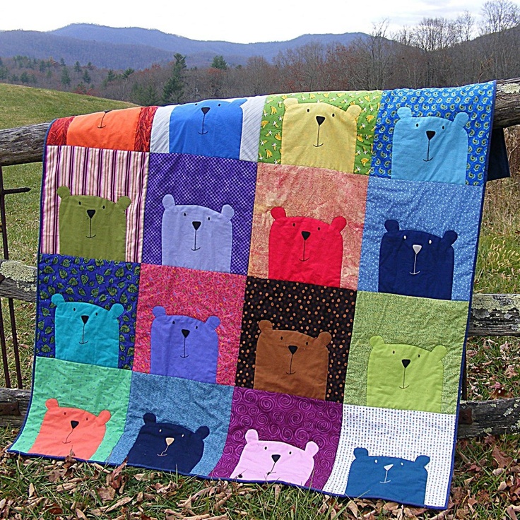 just-crafty-enough-quilt-of-the-day-peekaboo-bear-quilt