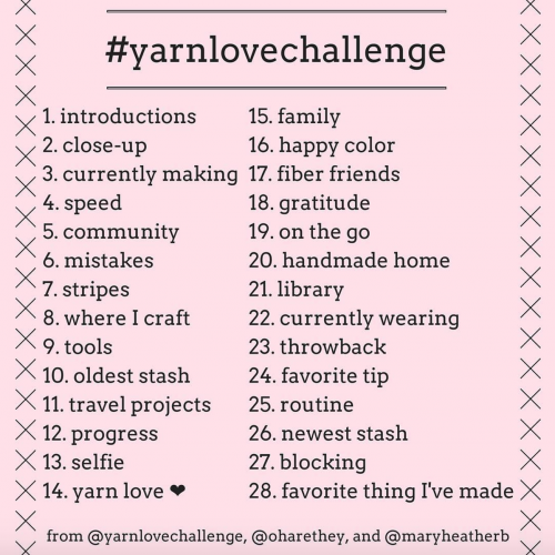 Just Crafty Enough – Yarn Love Challenge
