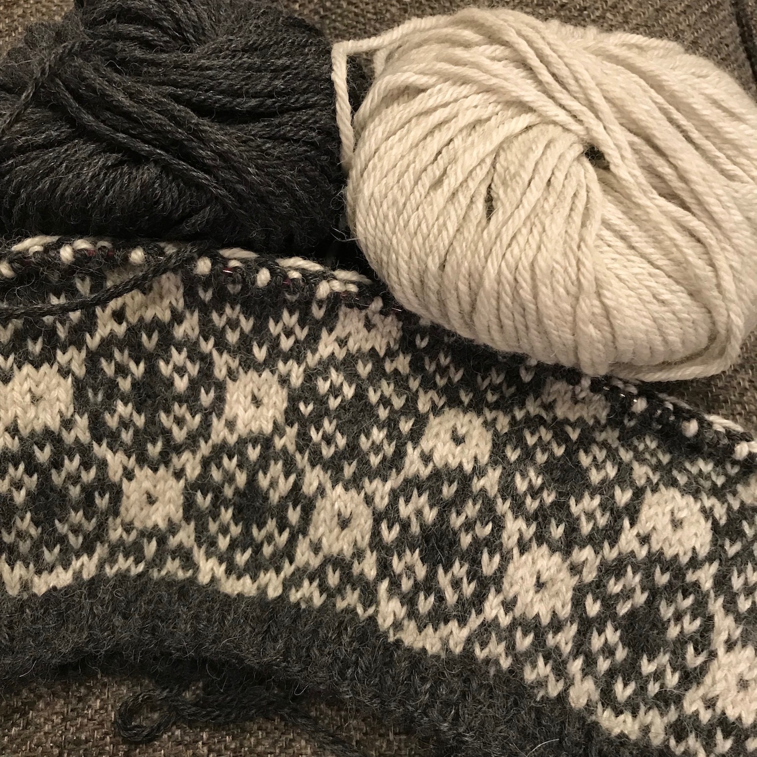 Just Crafty Enough – On the Needles: Another Sweater for Me and Fox Paws